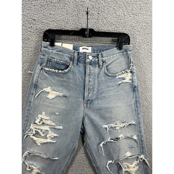 Agolde 90s Midrise Loose Fit Jeans Unhinged - Picture 4 of 12